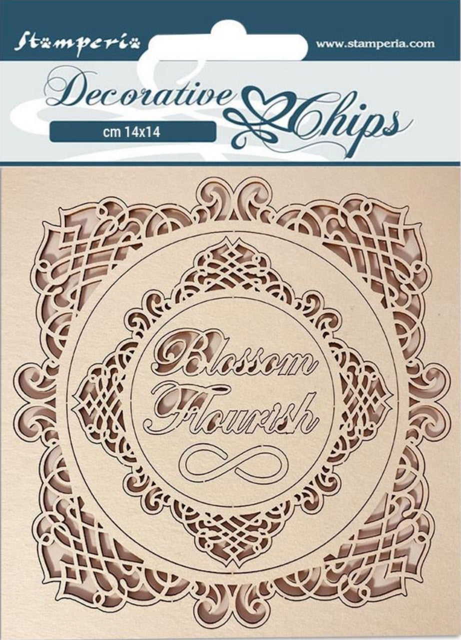 Fichas decorativas Stamperia - Marcos románticos para casas de jardín